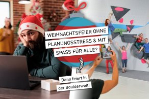 Weihnachtsfeier für Firmen in der Boulderwelt München Süd