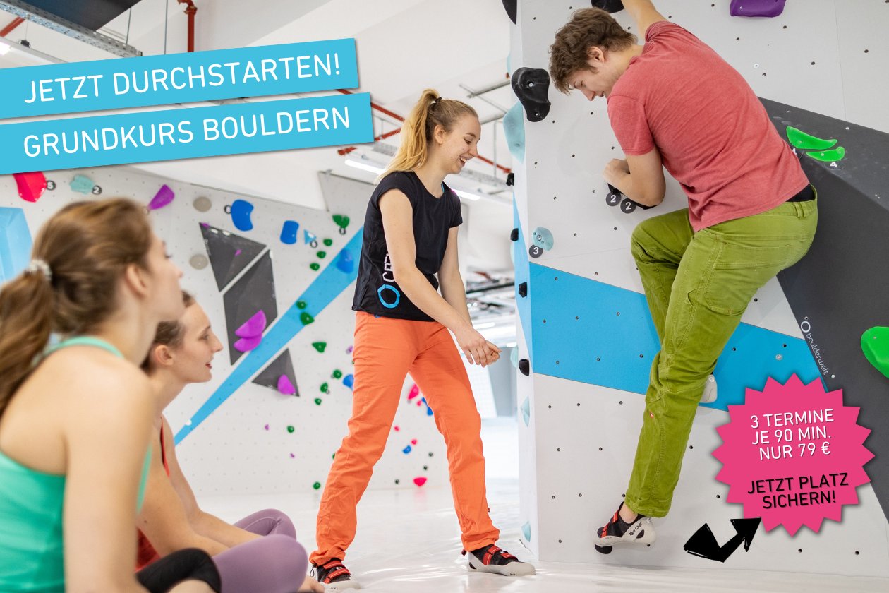 Der Boulderkurs für alle Boulderanfänger: Grundkurs Bouldern!